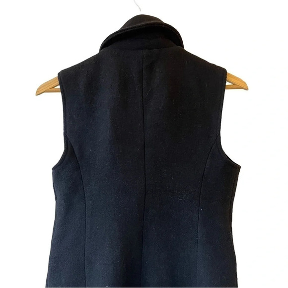 NWT 7 for all Mankind Motorcyle Long Asymmetrical Zip Vest Size X-Small - Picture 8 of 8